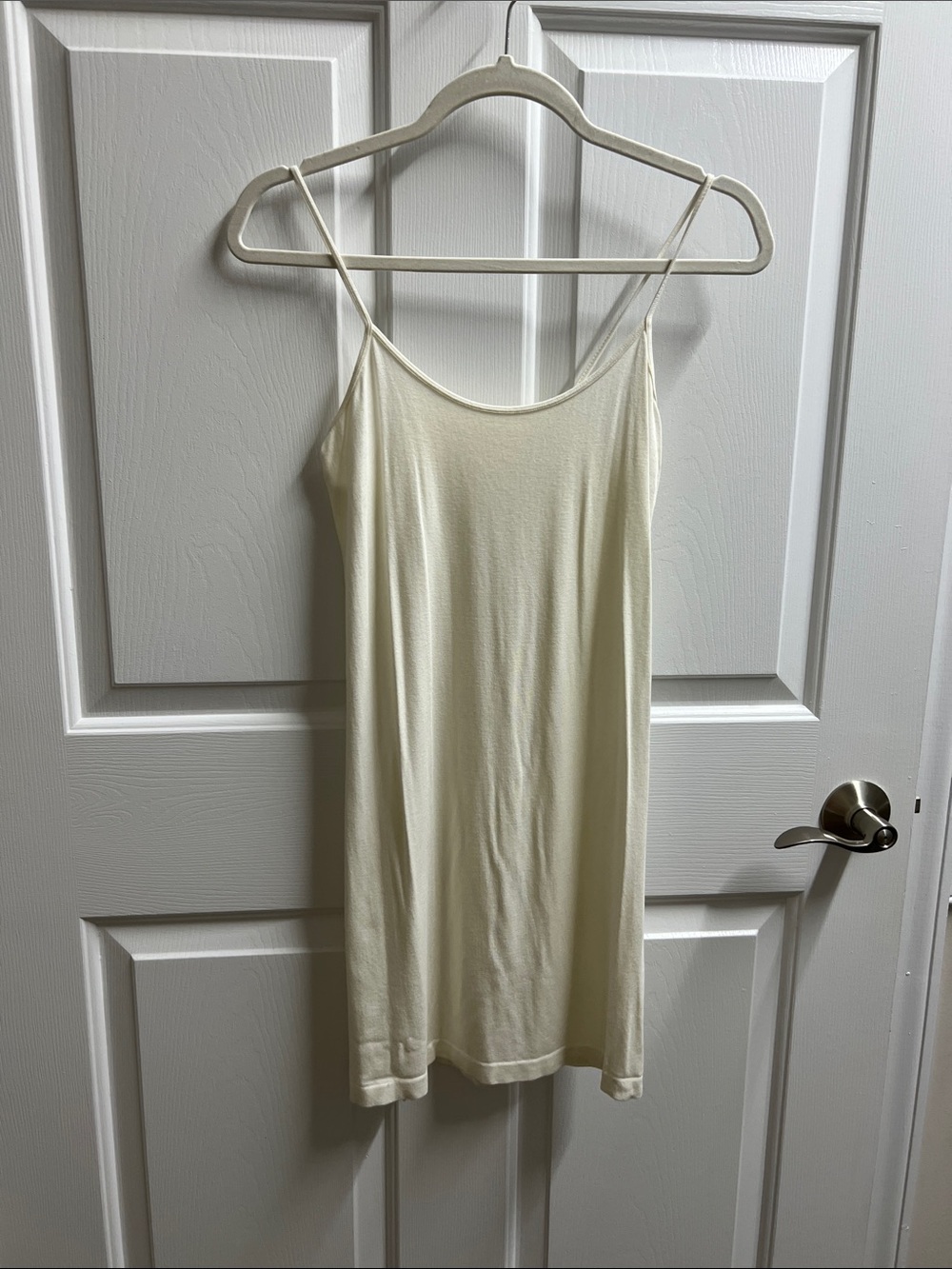 M Rena Cream Slip Chemise Spaghetti Straps off white one size eberjey